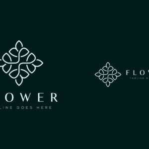 Home flower logo abstract beauty creative symbol generated