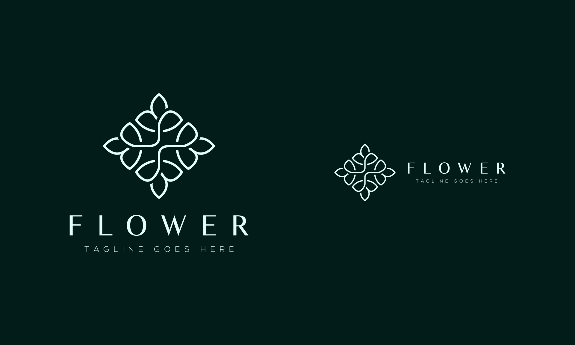 flower logo abstract beauty creative symbol generated flower logo abstract beauty creative symbol generated